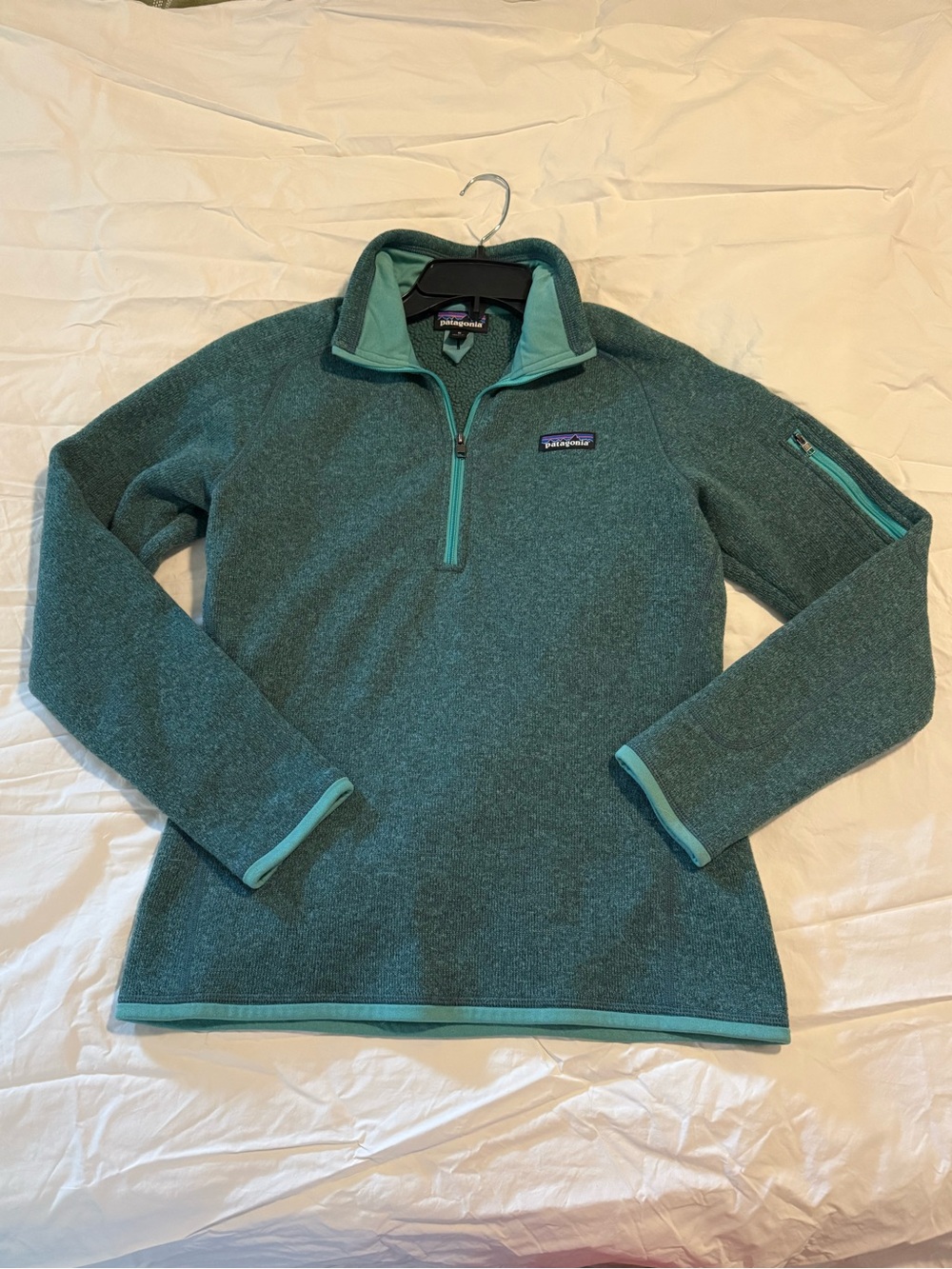 Patagonia Women's Teal Half-Zip Fleece Pullover